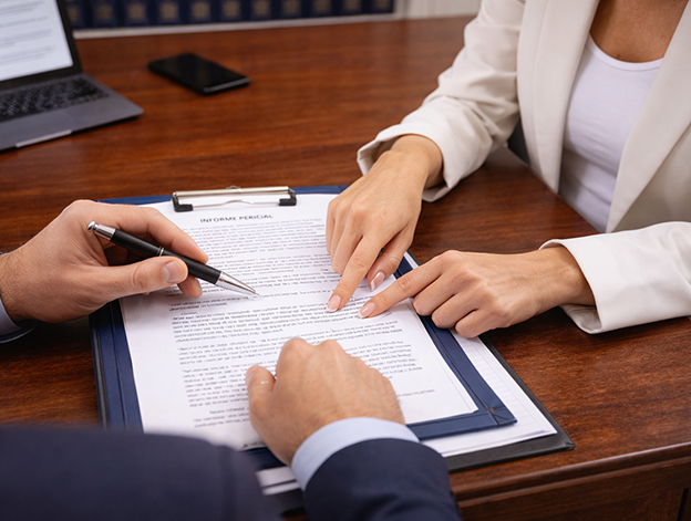 Defensa integral en reclamació per accident de trànsit Revisió conjunta d’informe pericial en defensa integral d’accident de trànsit