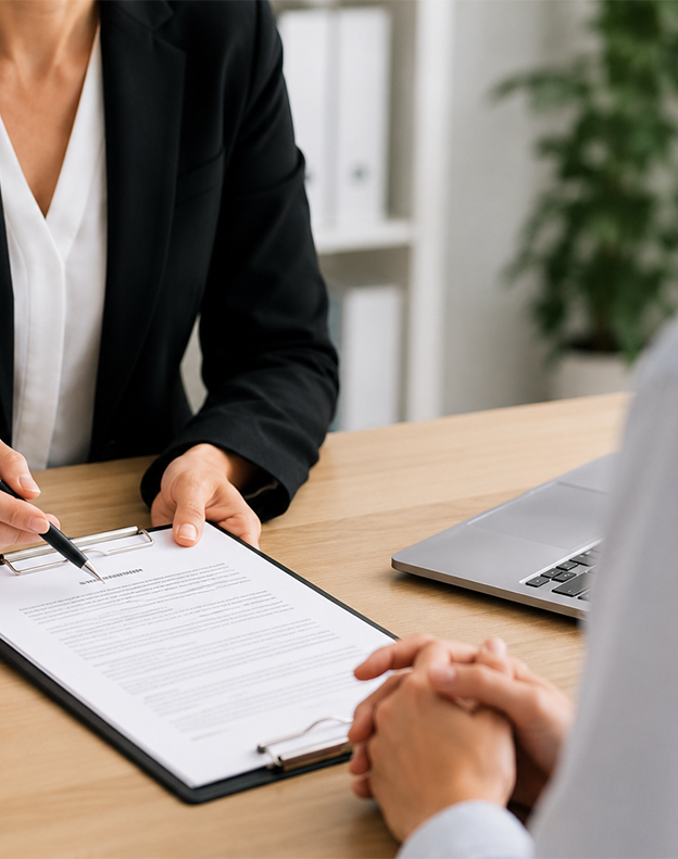 Advocat atropellament Barcelona | Consulta sobre indemnització Advocada especialista en atropellaments assessorant una víctima per a reclamar una indemnització a Barcelona